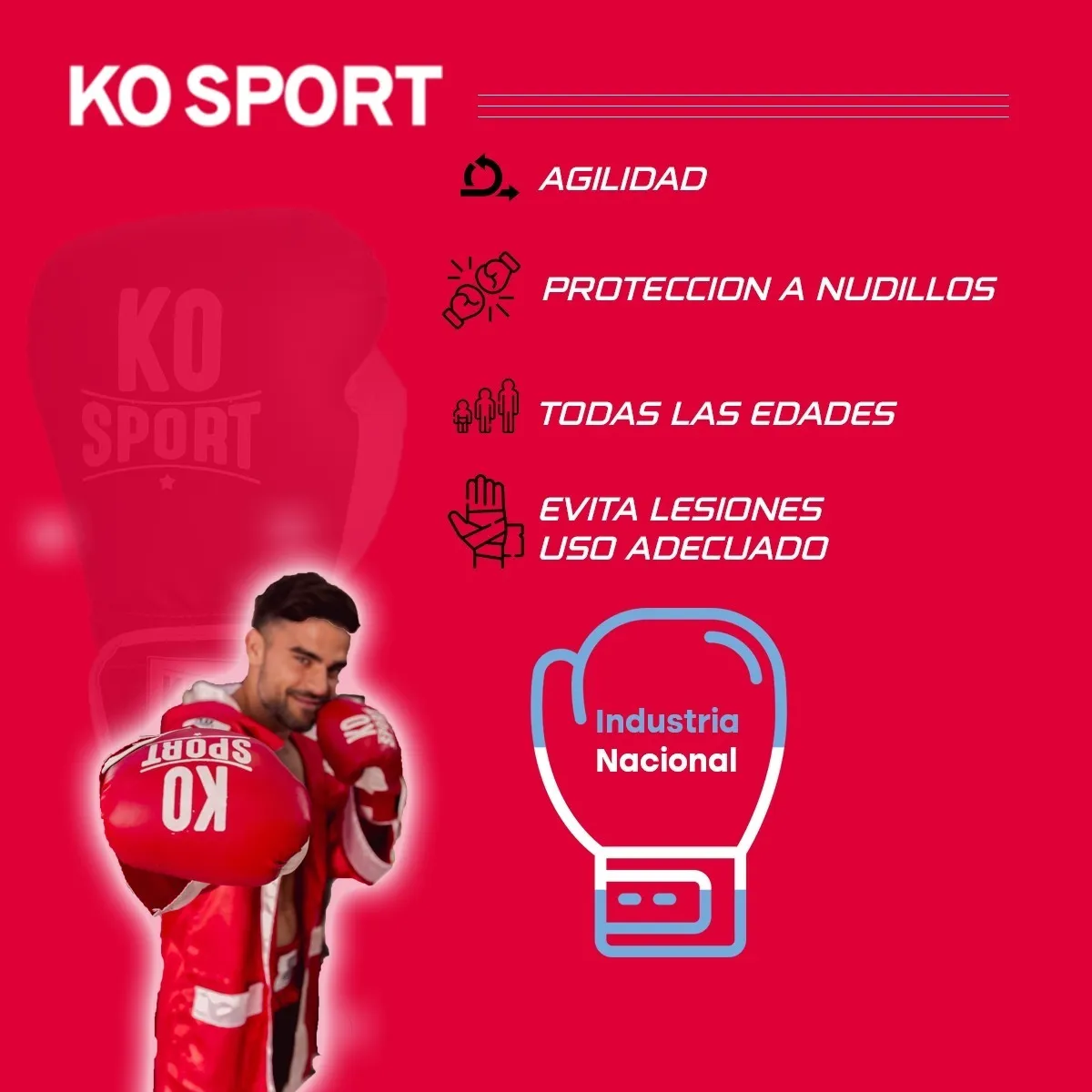 Bata Boxeo De Combate Ko Sport Con Capucha