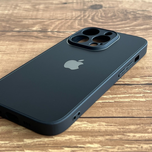 Capa De Vidro Glass Fosca C/ Borda De Silicone iPhone 13 Pro