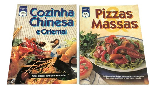 02 Livros Cozinha Chinesa E Massas E Pizzas 