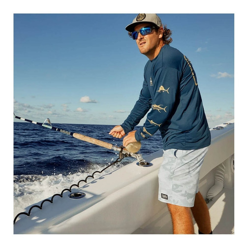 Short Pelagic Deep Drop Slate Fish Camo Talla 32 1001211001