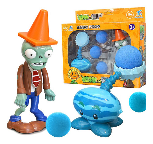 Figura De Acción Trio De Catapultas - Plantas Vs Zombies2