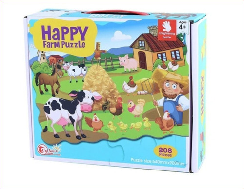 Rompecabeza 208 Piezas Jumbo Piso Floor Puzzle Granja