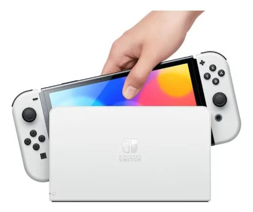 Nintendo Switch Oled 64gb Color Blanco + Funda Onn