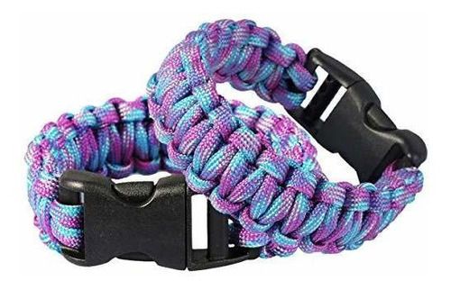 Pulsera Supervivencia 350 Paracord, 2 Unidades