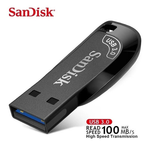 Imagen 5 de 6 de Pendrive Sandisk 64gb 3.0 Ultra Shift Flash Drive Con 100mbs