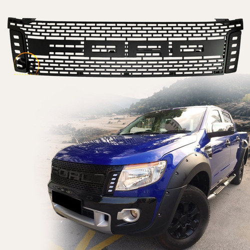 Parrilla Tipo Panal Ford Ranger 2013 2014 2015 Con Emblema