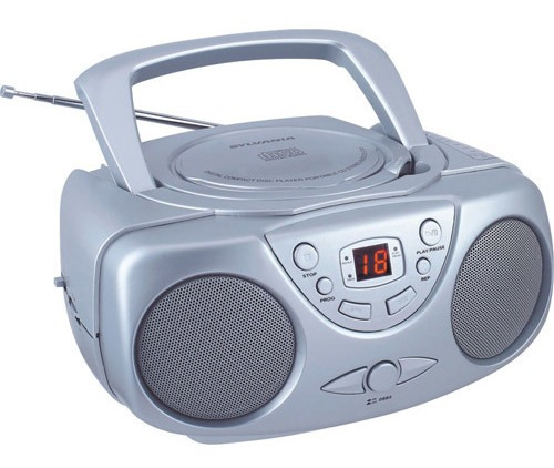 Cd Portátil Sylvania Srcd243m Boom Box Con Radio Am/fm