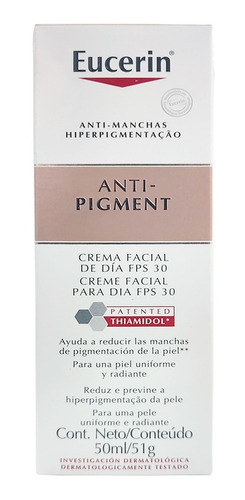 Crema De Día Eucerin Anti-pigment Spf - mL a $4500