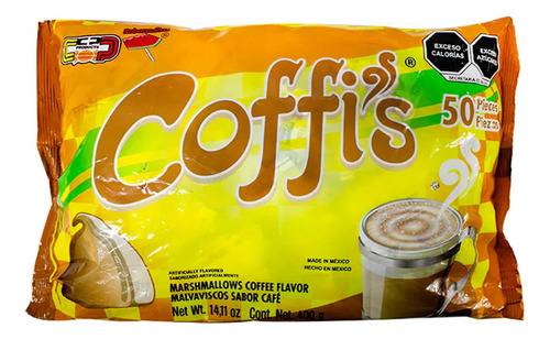 Malvavisco Coffis, 50 unidades Bombones de Café