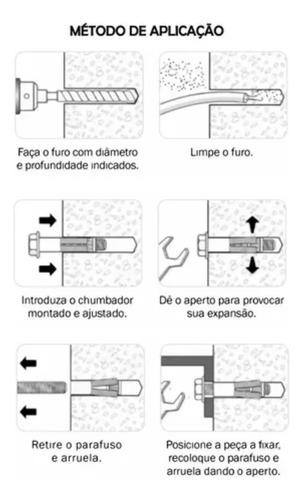 Parafuso Chumbador Mecânico Parabolt 10mm 1/4x2 Pol Com 10un