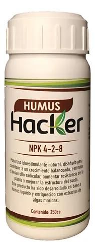 comprar Humus Hacker Líquido Enriquecido. Concentrado 250cc