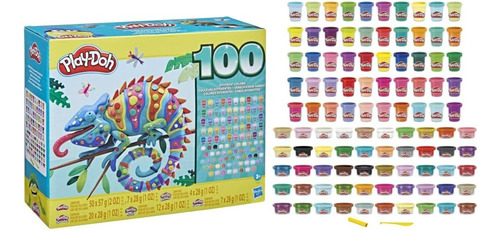 Play-doh Súper Pack De 100 Colores Diferentes Lujo Divertido