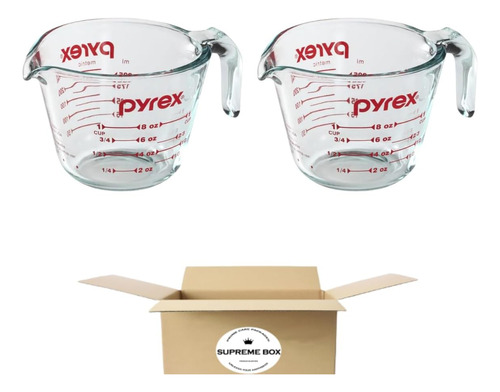 Vaso Medidor Pyrex Prepware De 1 Taza, 2 Paquetes Con Empaqu