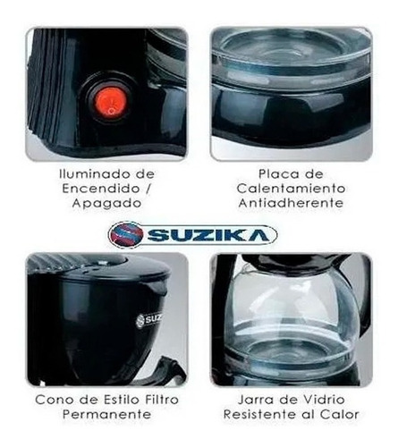 Cafetera De Filtro 400w Hasta 12 Pocillos Jarra Vidrio 1,2lt