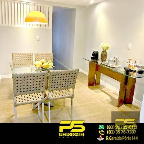 Apt. Alto Padrão C/ 4 Dormitórios À Venda, 203 M² Por R$ 840.000 - Manaíra - João Pessoa/pb - Ap1957