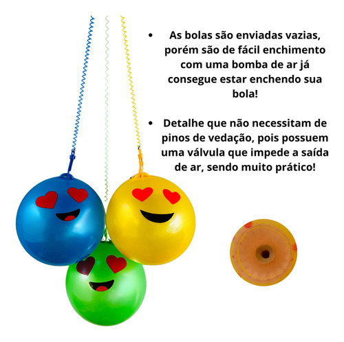 .10 Bolas Grandes De Vinilo Con Cable - Venta Al Por Mayor D