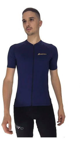 Camisa Ciclismo Poliamida Gugamaro Azul