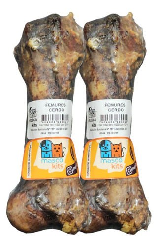 Pack X2 Fémur De Cerdo Para Perro Snack Golosina 100%natural