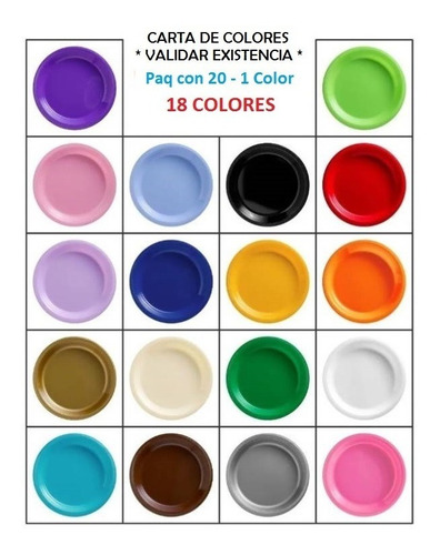 Desechables Fiesta Color Paq Completo P 40 Platos Vaso +más