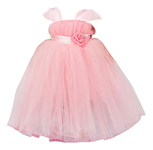 Elegante Vestido De Novia Y Accesorios Para Niña Y Muñeca De