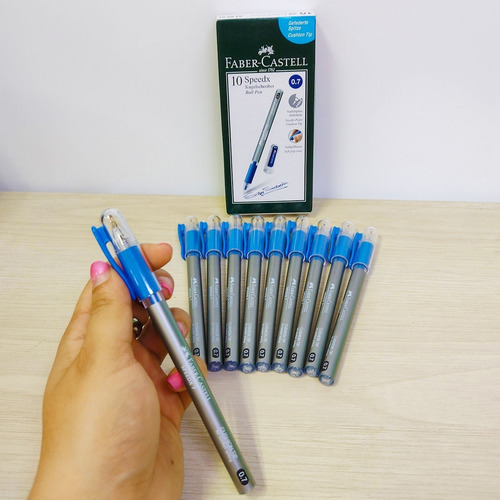 Bolígrafo Faber Speedx 07 Azul.