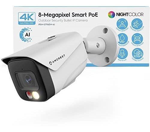 Amcrest 4k Ip Poe Ai Camera Ultrahd 8mp Seguridad M4847