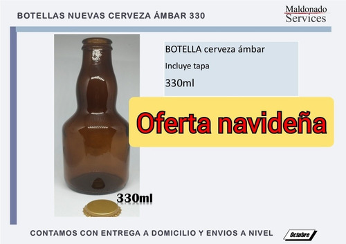 Imagen 1 de 1 de Botella Cerveza Ámbar 300ml Y 330ml