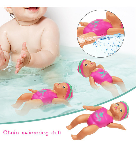 Piscina Acuática Divertida Para Muñecas Eléctricas, Muñecos