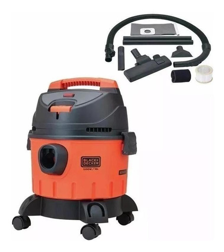 Aspiradora Liquidos Y Solidos Black + Decker 10 Lt Bdwd10-b3