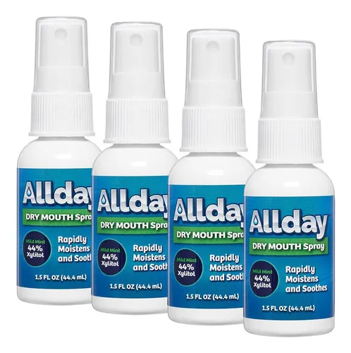 Allday Spray Bucal Seco Xilitol De Máxima Resistencia Acción