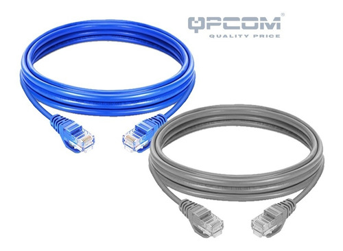 Cable De Red Utp Patch Cord Qpcom Cat6 Certificad 60cm 2pies