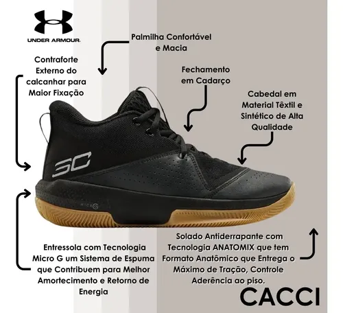 Bota Basquete Under Armour Stephen Curry Zero3 Original