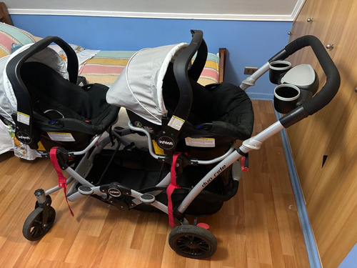 Coche De Paseo Doble Infanti Duo Ride Gris