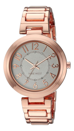 Nine West Reloj De Vestir De Aleación Y Metal De Cuarzo Para