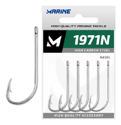 Anzol de Aço Inoxidável Marine 1971N para Dourado e Surubim (Kit