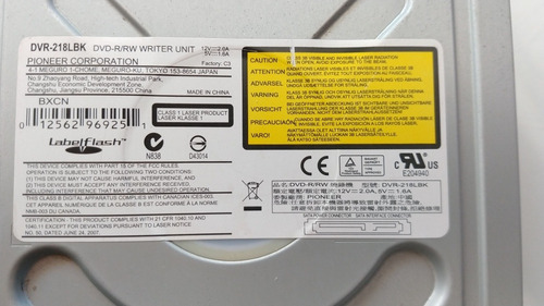 Gravadora Pioneer Dvr-218lbk