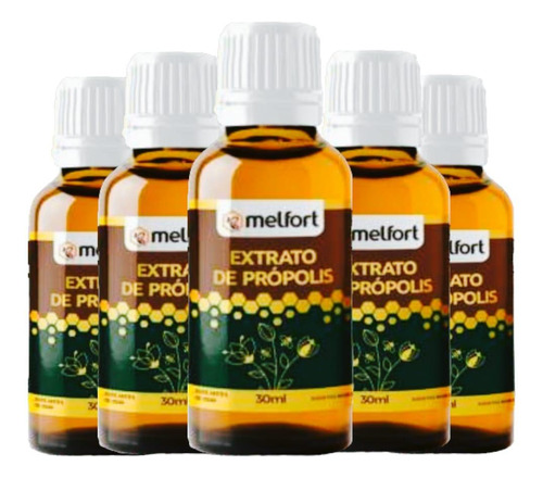 Kit 12x  Propolis Extrato Gotas 30 Ml (vidro) D