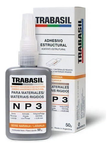 Trabasil Np3 50g Adhesivo Estructural P/ Materiales Rigidos