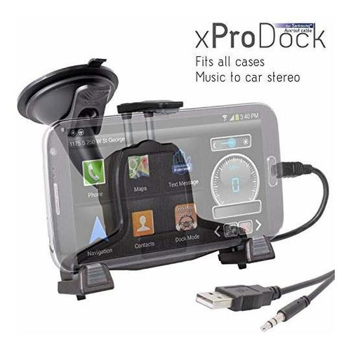 Xprodock Soporte Vehiculo Para Samsung Galaxy S3 S4 Note