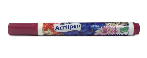 Acrilpen Caneta Para Tecido 565 Vinho Acrilex