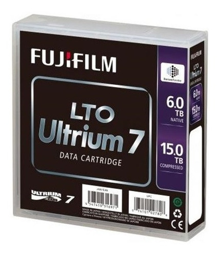 Cinta De Respaldo Lto 7 Fujifilm (lto Ultrium Data Catridge)