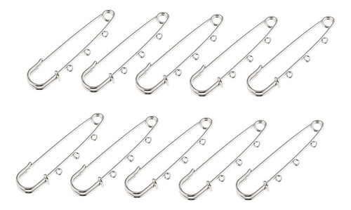 10 Piezas / Pieza Pin De Broche De Seguridad De Metal En