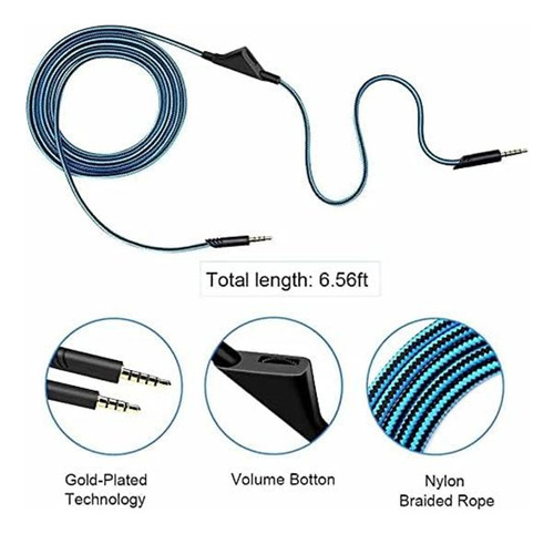 Cable De Reemplazo Earla Tec Para Astro A40 A10,20 M 65 De
