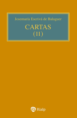 Libro Cartas Ii Bolsillo Rustica - Escriva De Balaguer, J...