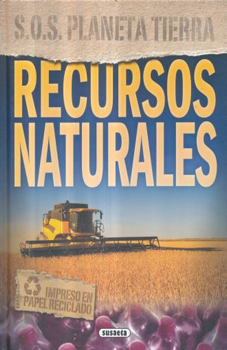 Libro: Recursos Naturales / Sos Planeta Tierra / Pd.