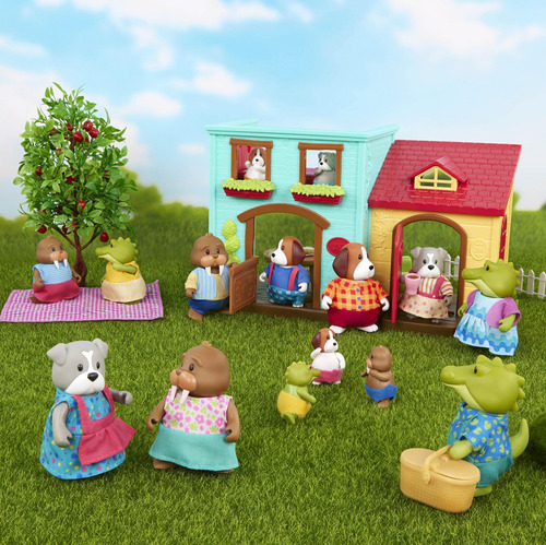 Juego De 4 Figuras De Cocodrilo Posables Y Libro De Cuentos