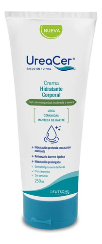 Crema Corporal Hidratante Piel Seca 250ml Ureacer