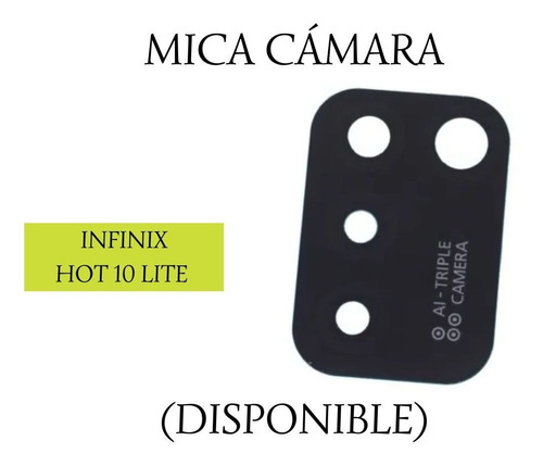 Mica Cámara Infinix Hot 10 Lite.