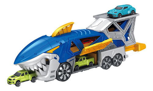 Kids Play Car Shark Launch Transporter Para Niños De 3, 4,