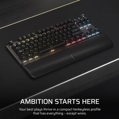 Teclado Corsair K70 Core Tkl Mecánico Inalámbrico Rgb
